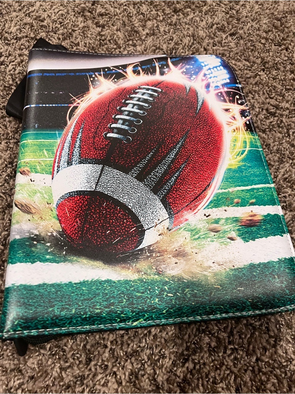 Football Graphic Tablet Case - Red, Green, White